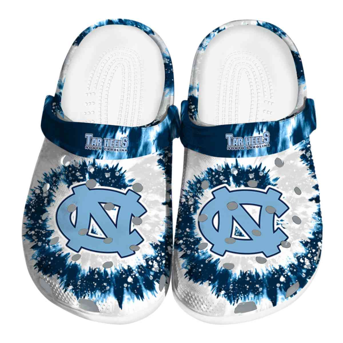North Carolina Tar Heels NCAA Sport Crocs Crocband Clogs Shoes Comfortable For Men Women and Kids