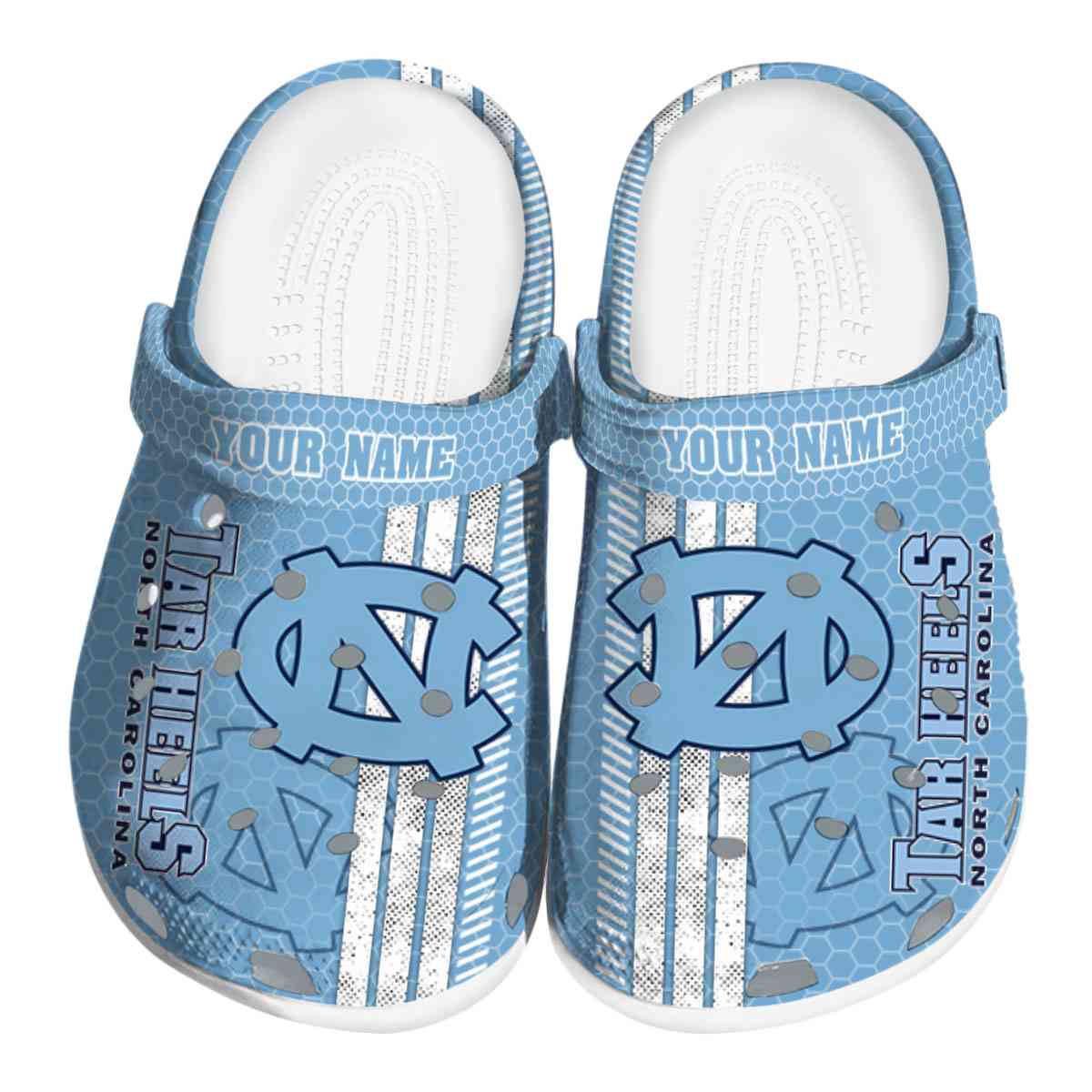 North Carolina Tar Heels NCAA Sport Crocs Crocband Clogs Shoes Comfortable For Men Women and Kids