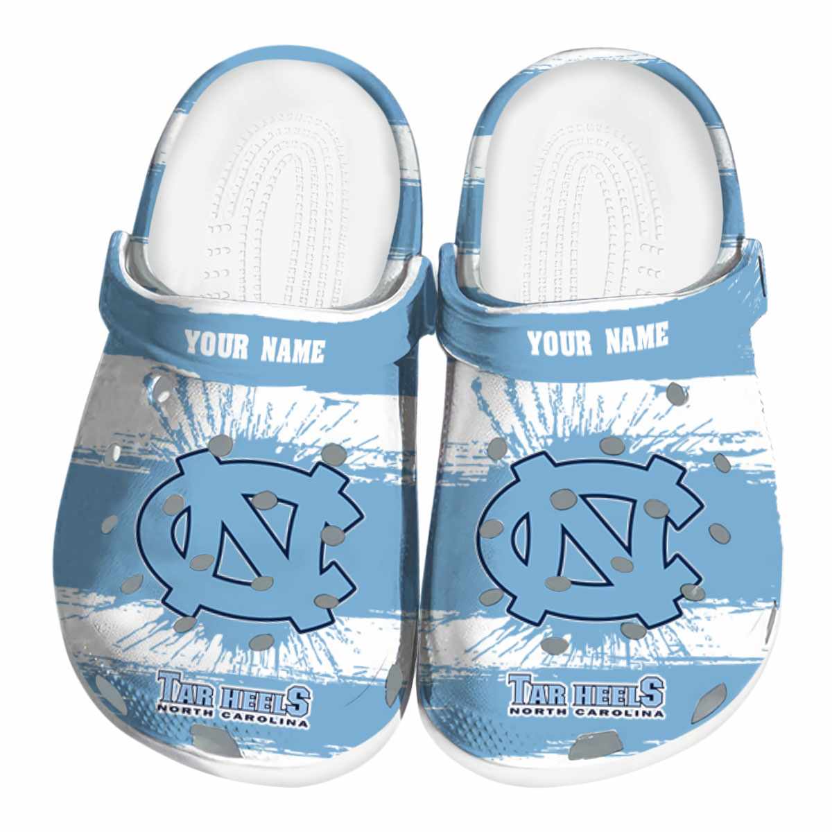 North Carolina Tar Heels NCAA Sport Crocs Crocband Clogs Shoes Comfortable For Men Women and Kids