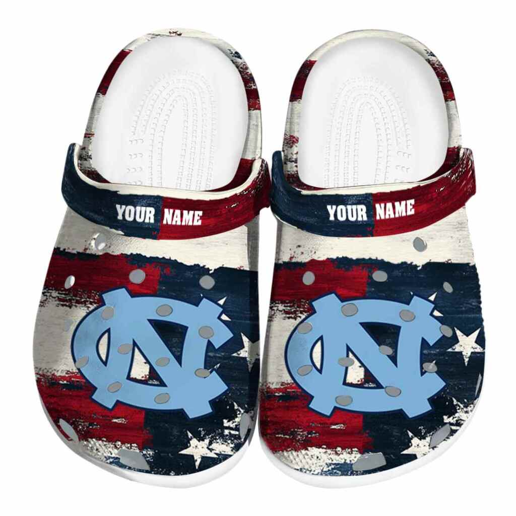 North Carolina Tar Heels Patriotic Stripes ClogTVC1801962