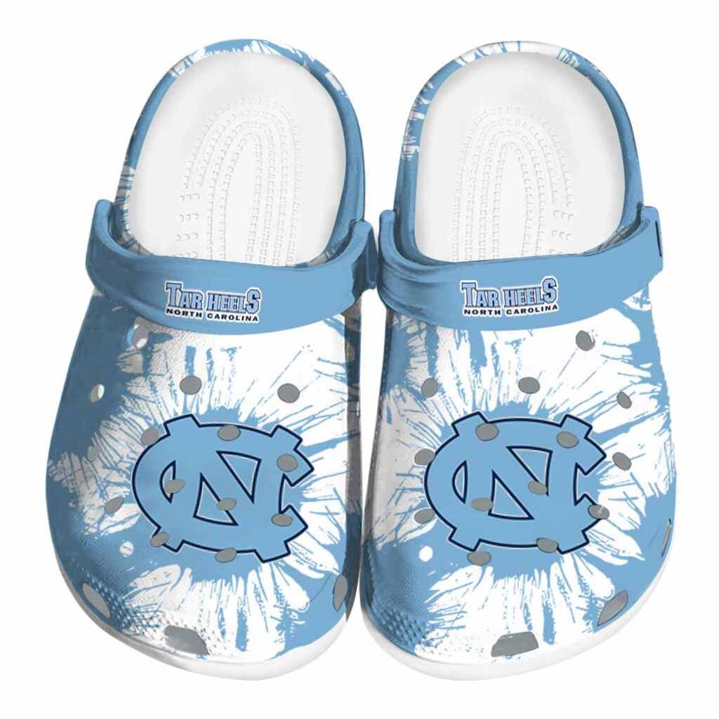 North Carolina Tar Heels Splatter Graphics ClogTVC180140