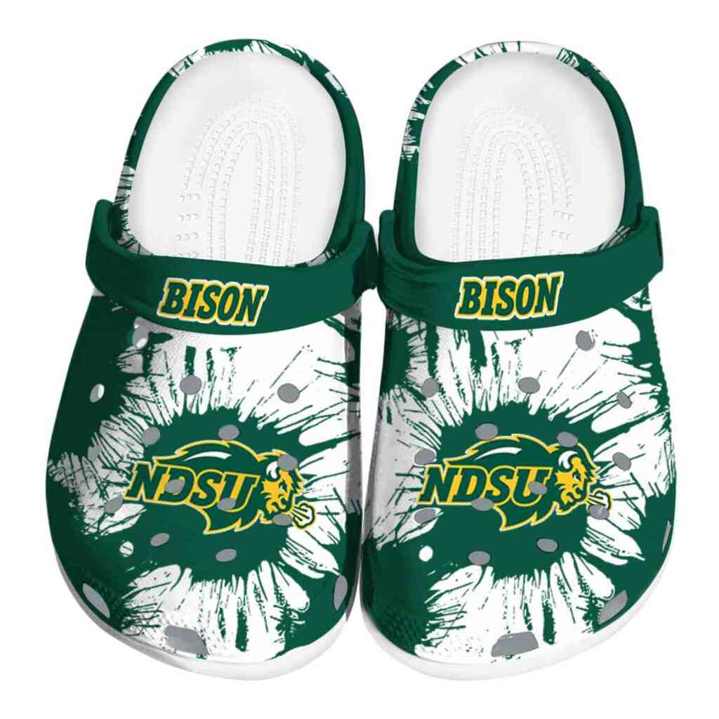 North Dakota State Bison Splatter Graphics ClogTVC1801711