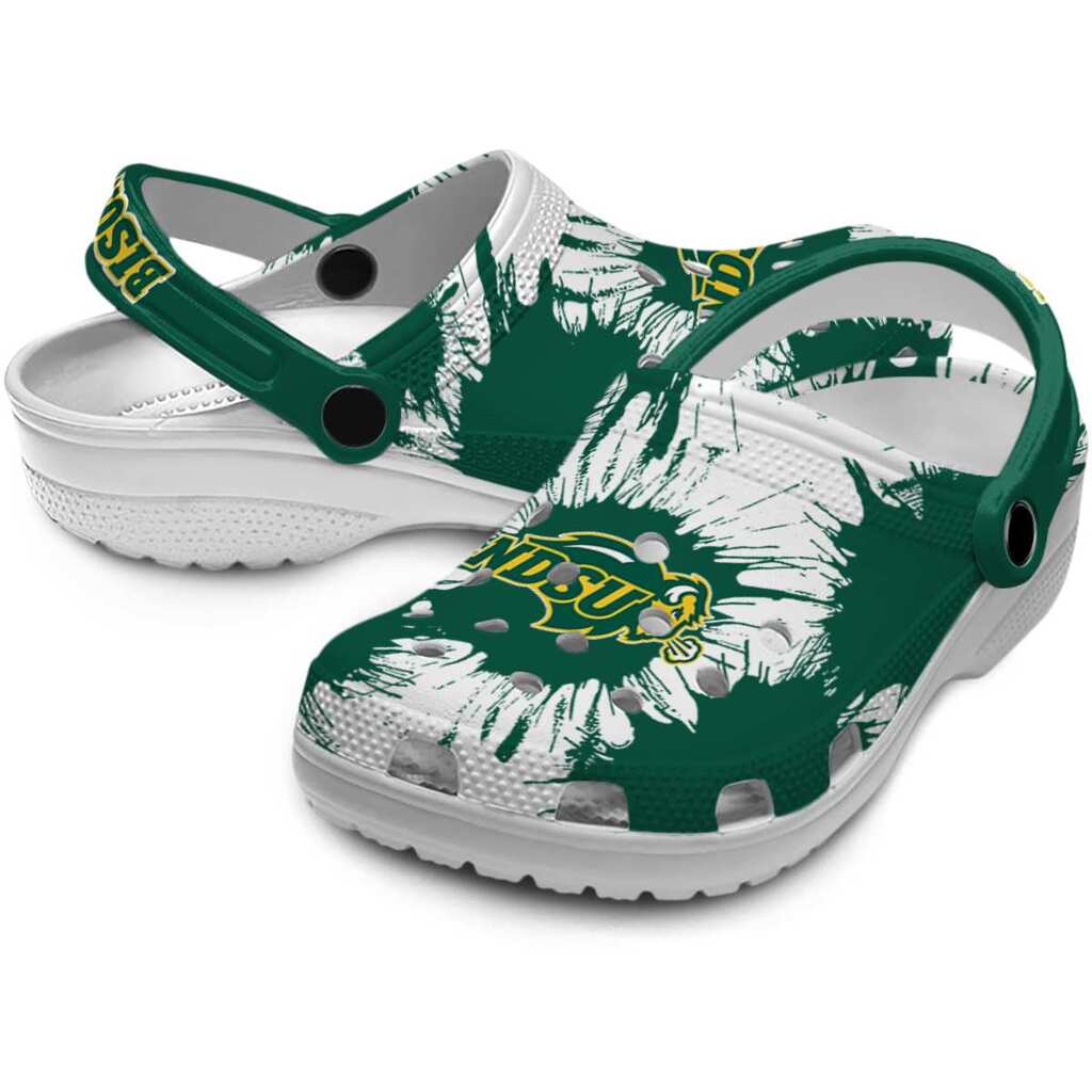 North Dakota State Bison Splatter Graphics ClogTVC1801711 - Image 3