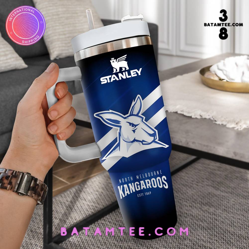 North Melbourne Kangaroos AFL Custom Stanley Cup 40 oz 30 oz Tumbler With HandleTVC230101