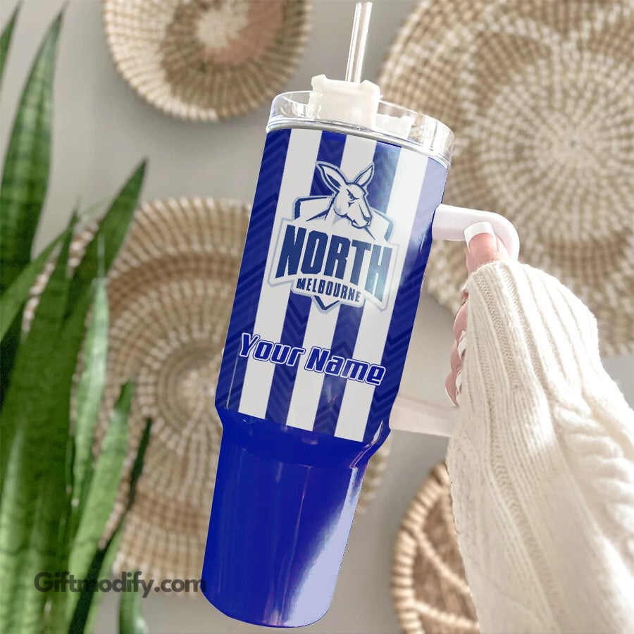 North Melbourne Kangaroos AFL Custom Stanley Cup 40 oz 30 oz Tumbler With HandleTVC2301176