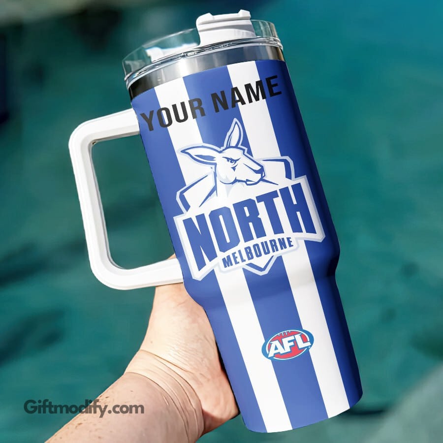 North Melbourne Kangaroos AFL Custom Stanley Cup 40 oz 30 oz Tumbler With HandleTVC2301182