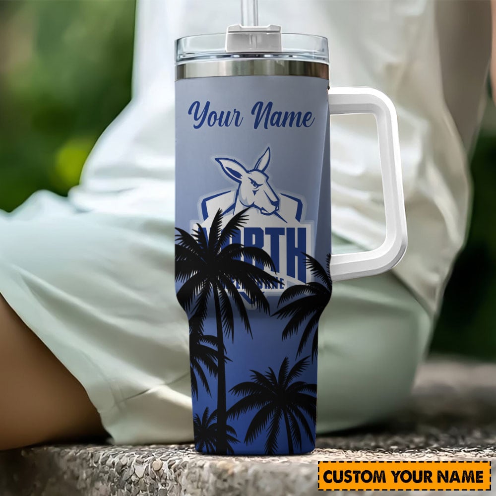 North Melbourne Kangaroos AFL Custom Stanley Cup 40 oz 30 oz Tumbler With HandleTVC2301192