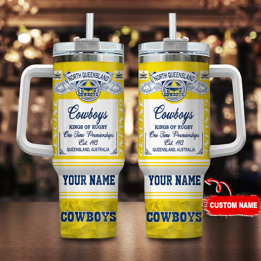North Queensland Cowboys Kings of Rugby NRL Custom Stanley Cup 40 oz 30 oz Tumbler With HandleTVC230114