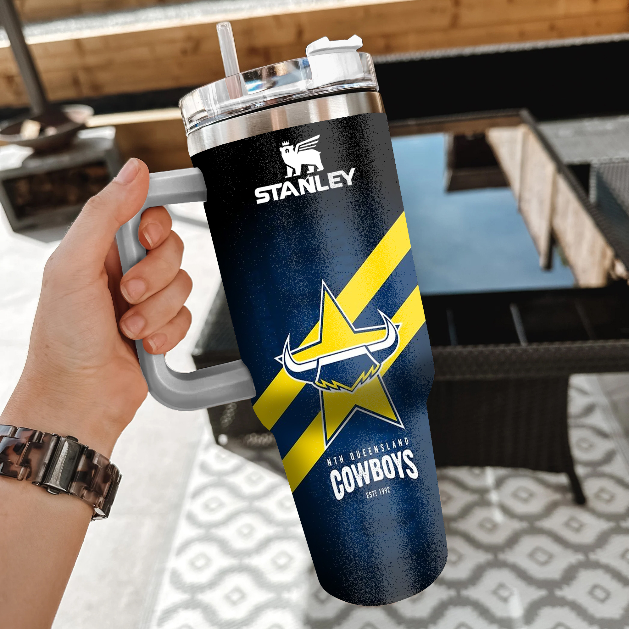 North Queensland Cowboys NRL Custom Stanley Cup 40 oz 30 oz Tumbler With HandleTVC230112