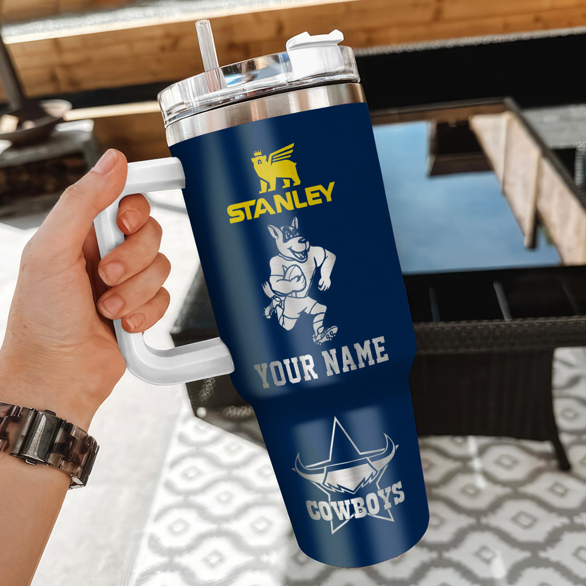 North Queensland Cowboys NRL Custom Stanley Cup 40 oz 30 oz Tumbler With HandleTVC230113 - Image 3