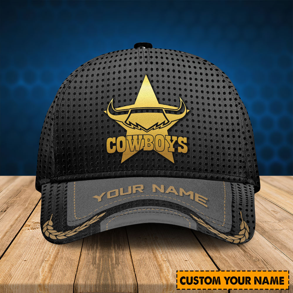 North Queensland Cowboys NRL Sport Personalized Classic Cap  Trucker Hats Custom Hats Gifts For Men & Women