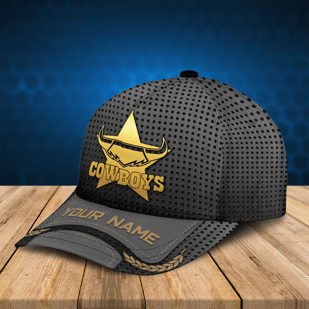 North Queensland Cowboys NRL Sport Personalized Classic Cap  Trucker Hats Custom Hats Gifts For Men & Women