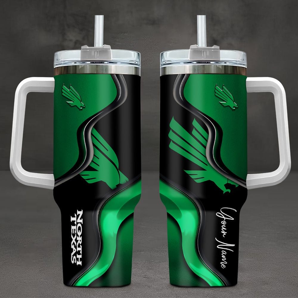 North Texas Mean Green NCAA Custom Stanley Cup 40 oz 30 oz Tumbler With HandleTVC2301104