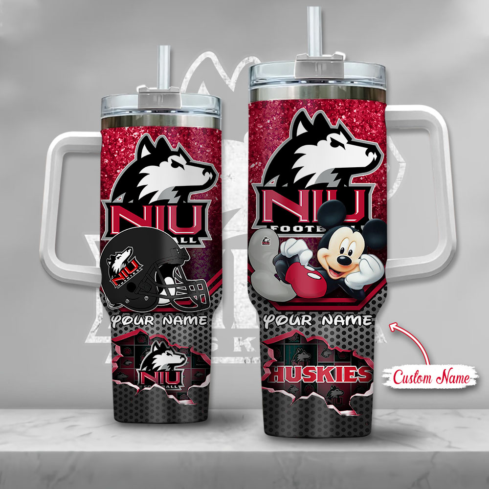 Northern Illinois Huskies NCAA Mickey Mouse Custom Stanley Cup 40 oz 30 oz Tumbler With HandleTVC230120