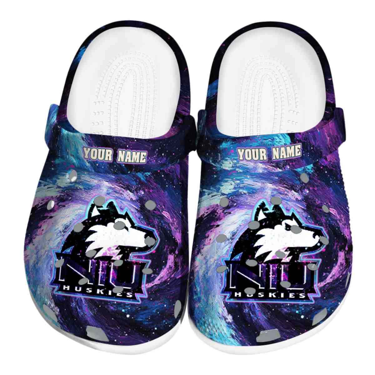 Northern Illinois Huskies NCAA Sport Crocs Crocband Clogs Shoes Comfortable For Men Women and Kids