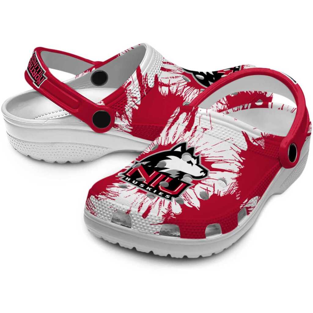 Northern Illinois Huskies Splatter Graphics ClogTVC1801711 - Image 3