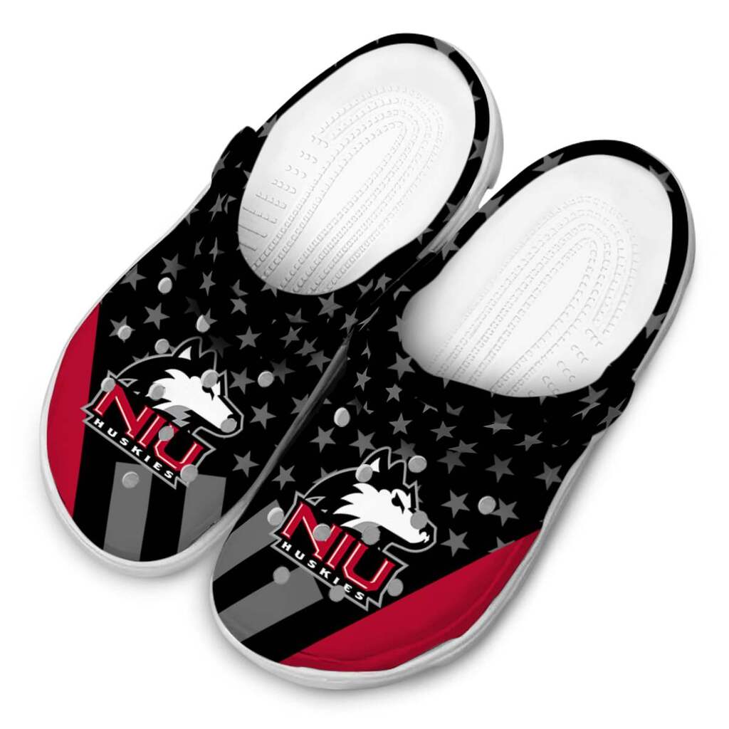 Northern Illinois Huskies Stellar Stripes Theme ClogTVC1801784 - Image 4