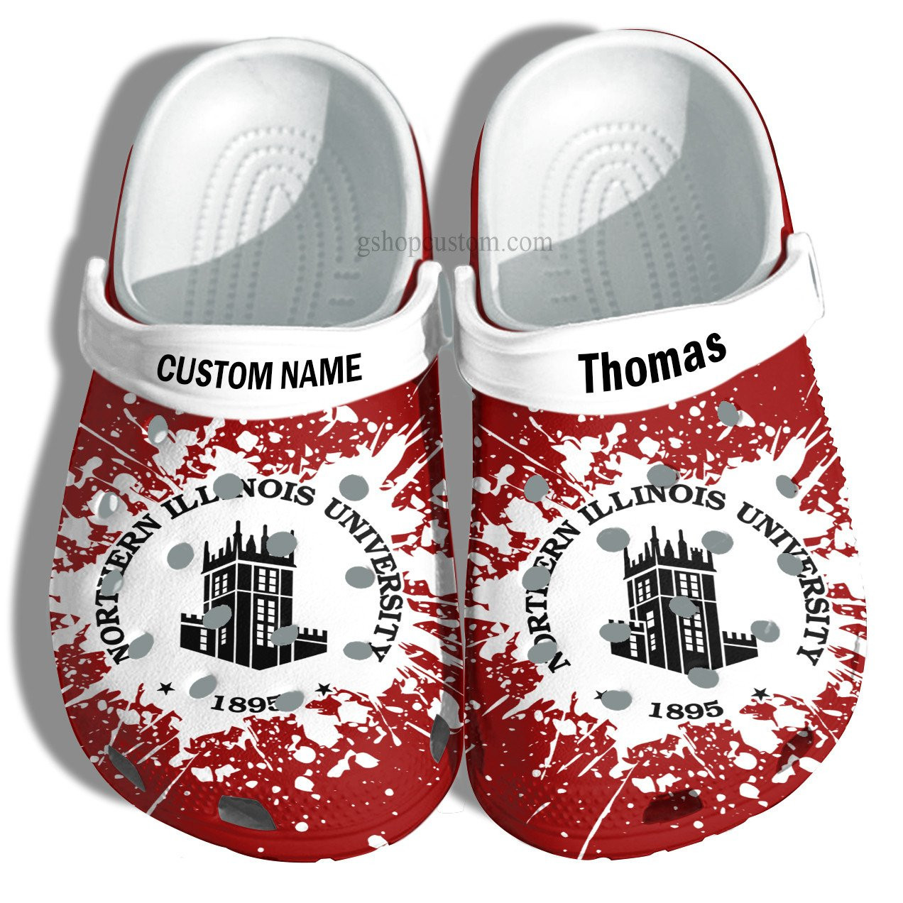 Northern Illinois University Graduation Gifts Croc Shoes Customize- Admission Gift Shoes