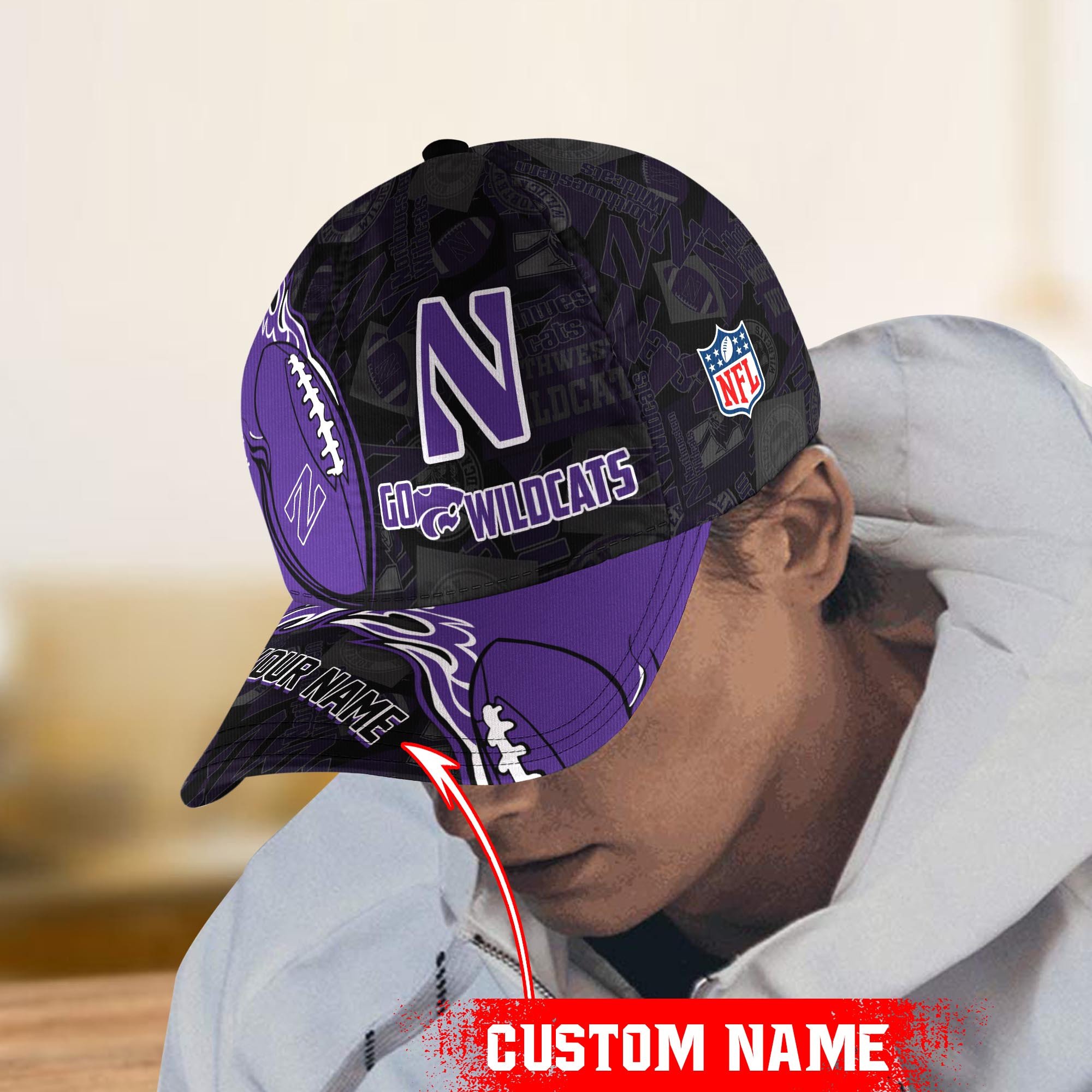 Northwestern Wildcats Classic Cap Trucker Hats Custom Hats Gifts For Men & Women
