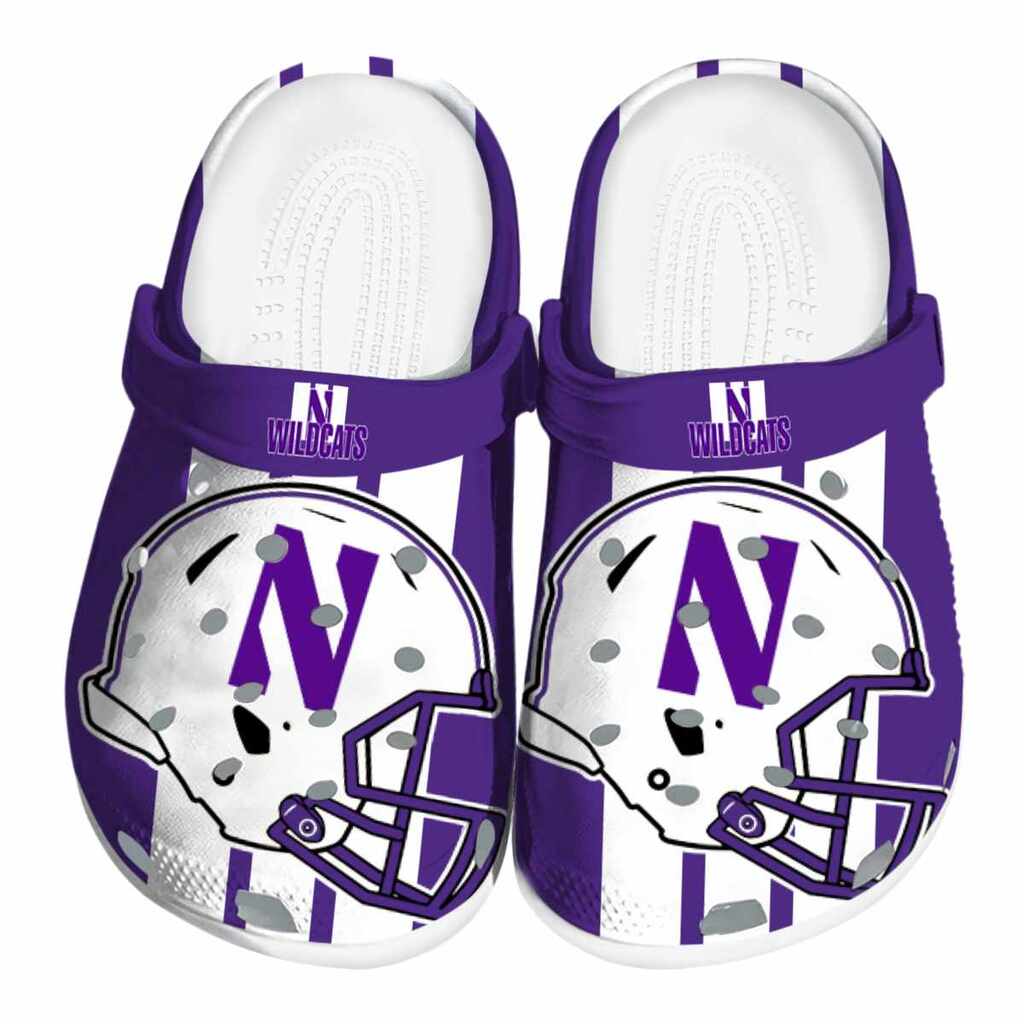 Northwestern Wildcats Helmet Stripes ClogTVC1801793