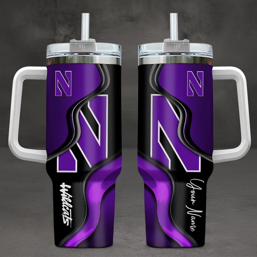 Northwestern Wildcats NCAA Custom Stanley Cup 40 oz 30 oz Tumbler With HandleTVC2301105
