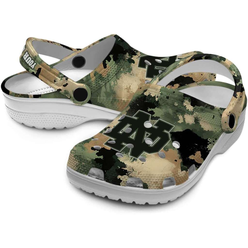 Notre Dame Fighting Irish Camouflage Craze ClogTVC1801958 - Image 3