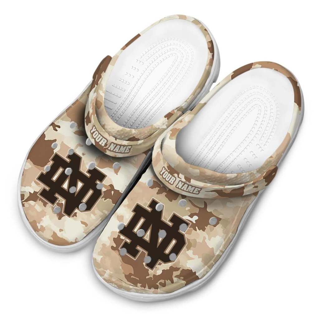 Notre Dame Fighting Irish Desert Camo ClogTVC1801951 - Image 4