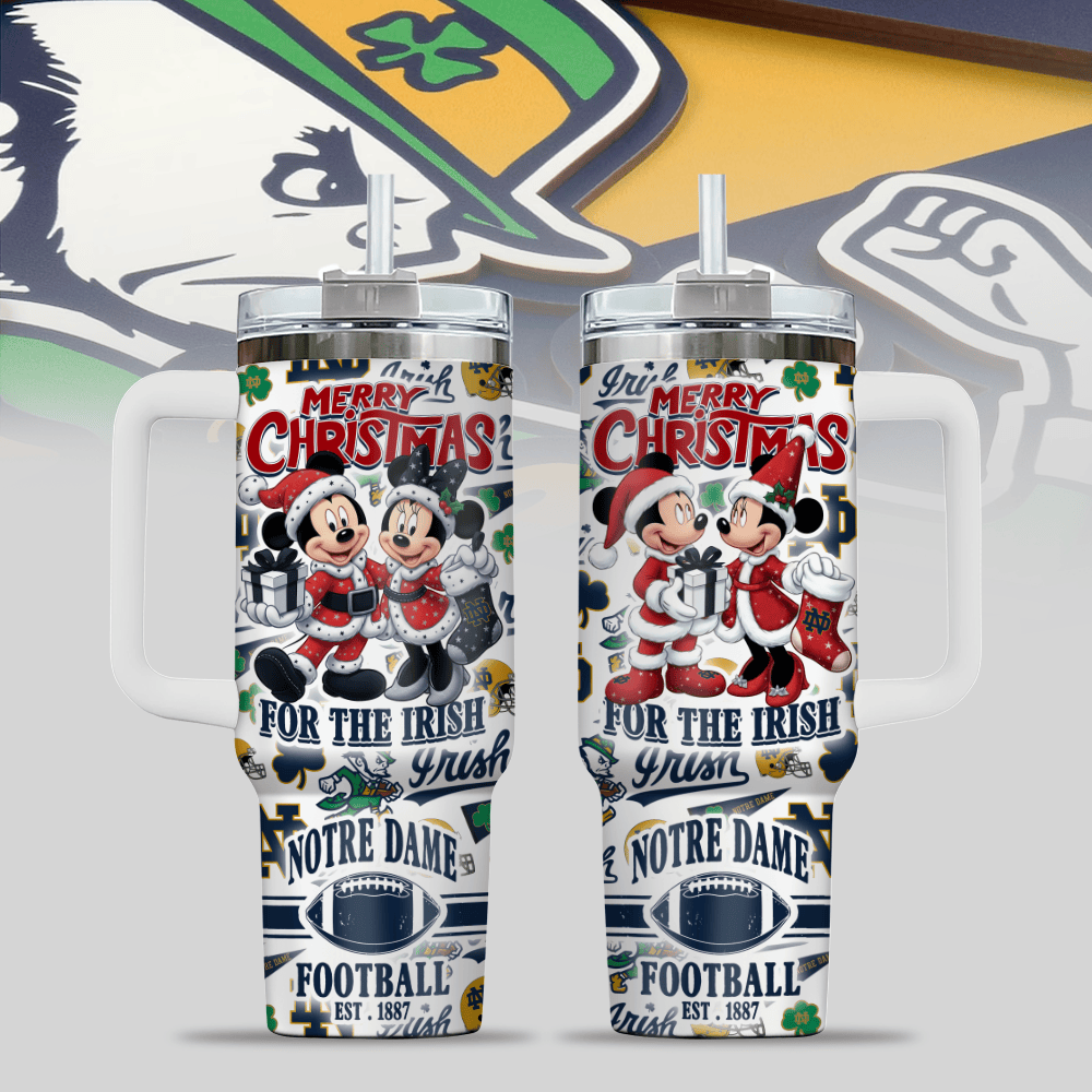 Notre Dame Fighting Irish NCAA Custom Stanley Cup 40 oz 30 oz Tumbler With HandleTVC230199