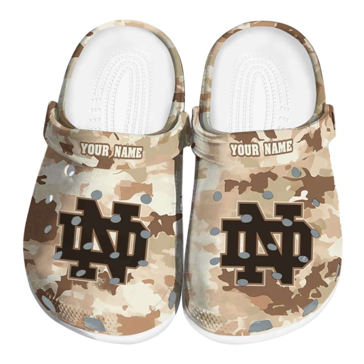 Notre Dame Fighting Irish NCAA Sport Crocs Crocband Clogs Shoes Comfortable For Men Women and Kids