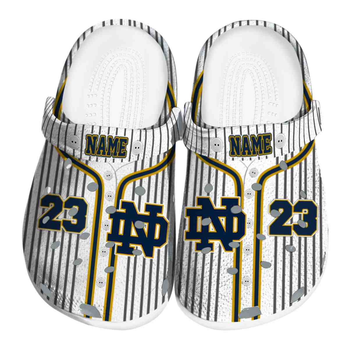 Notre Dame Fighting Irish NCAA Sport Crocs Crocband Clogs Shoes Comfortable For Men Women and Kids