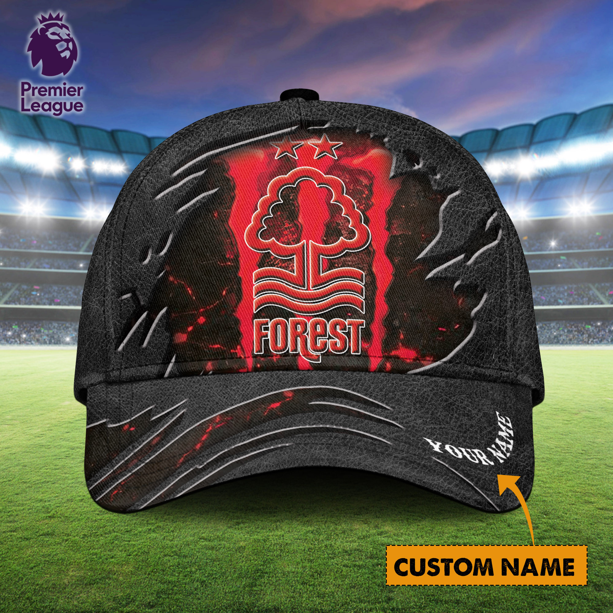 Nottingham Forest EPL Personalized Classic Cap For Fans  Trucker Hats Custom Hats Gifts For Men & Women