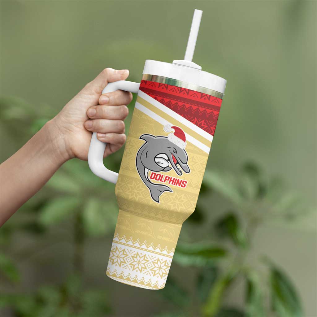 NRL Dolphins Mascot Christmas God Style Custom Stanley Cup 40 oz 30 oz Tumbler With HandleTVC2301322 - Image 4