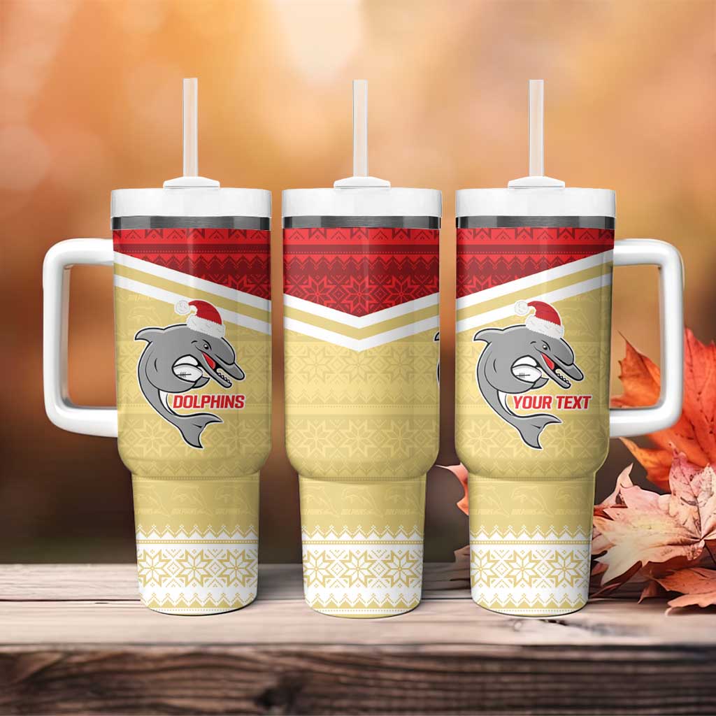 NRL Dolphins Mascot Christmas God Style Custom Stanley Cup 40 oz 30 oz Tumbler With HandleTVC2301322
