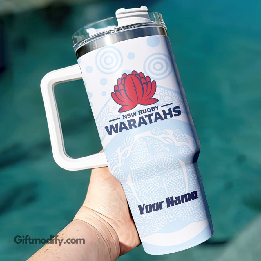 NSW Waratahs Super Rugby Custom Stanley Cup 40 oz 30 oz Tumbler With HandleTVC2301181