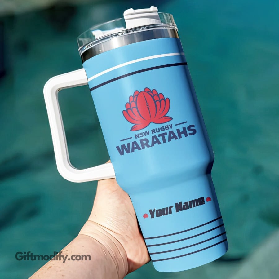 NSW Waratahs Super Rugby Custom Stanley Cup 40 oz 30 oz Tumbler With HandleTVC2301182