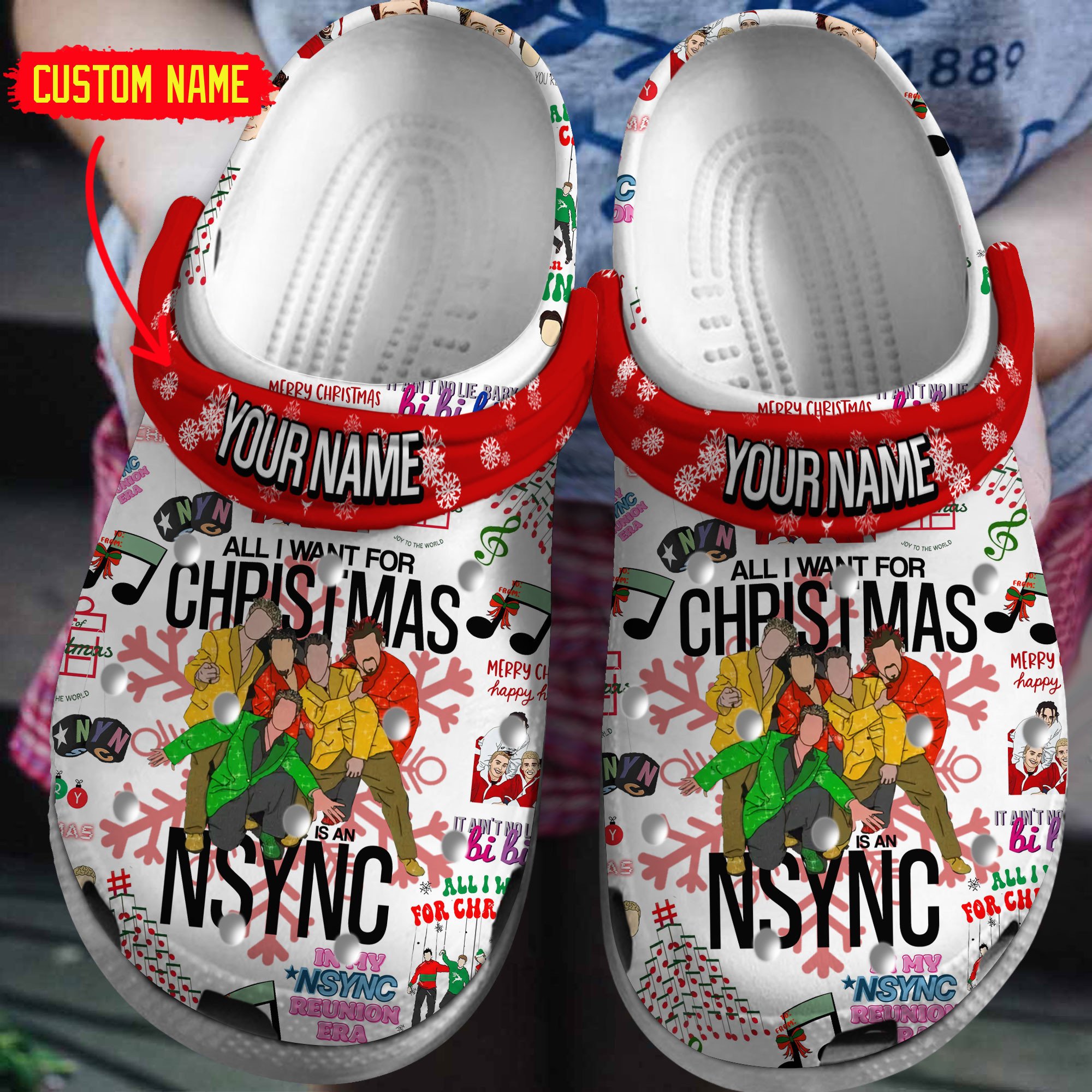 NSYNC Music Crocs Crocband Clogs Shoes Comfortable For Men Women and Kids