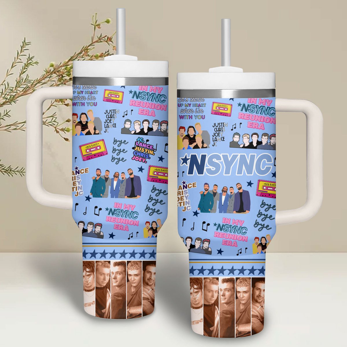 NSYNC Music Custom Stanley Cup 40 oz 30 oz Tumbler With HandleTVC2301263
