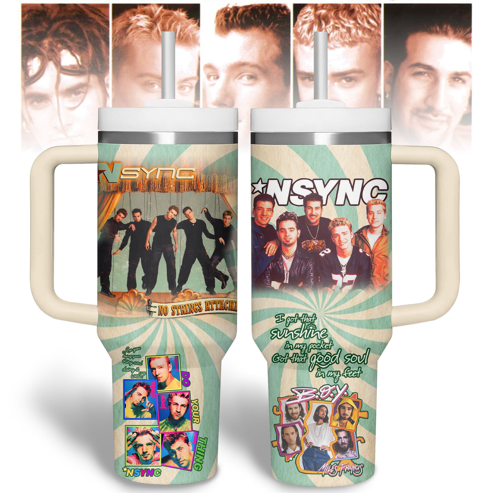 NSYNC Music Custom Stanley Cup 40 oz 30 oz Tumbler With HandleTVC2301322