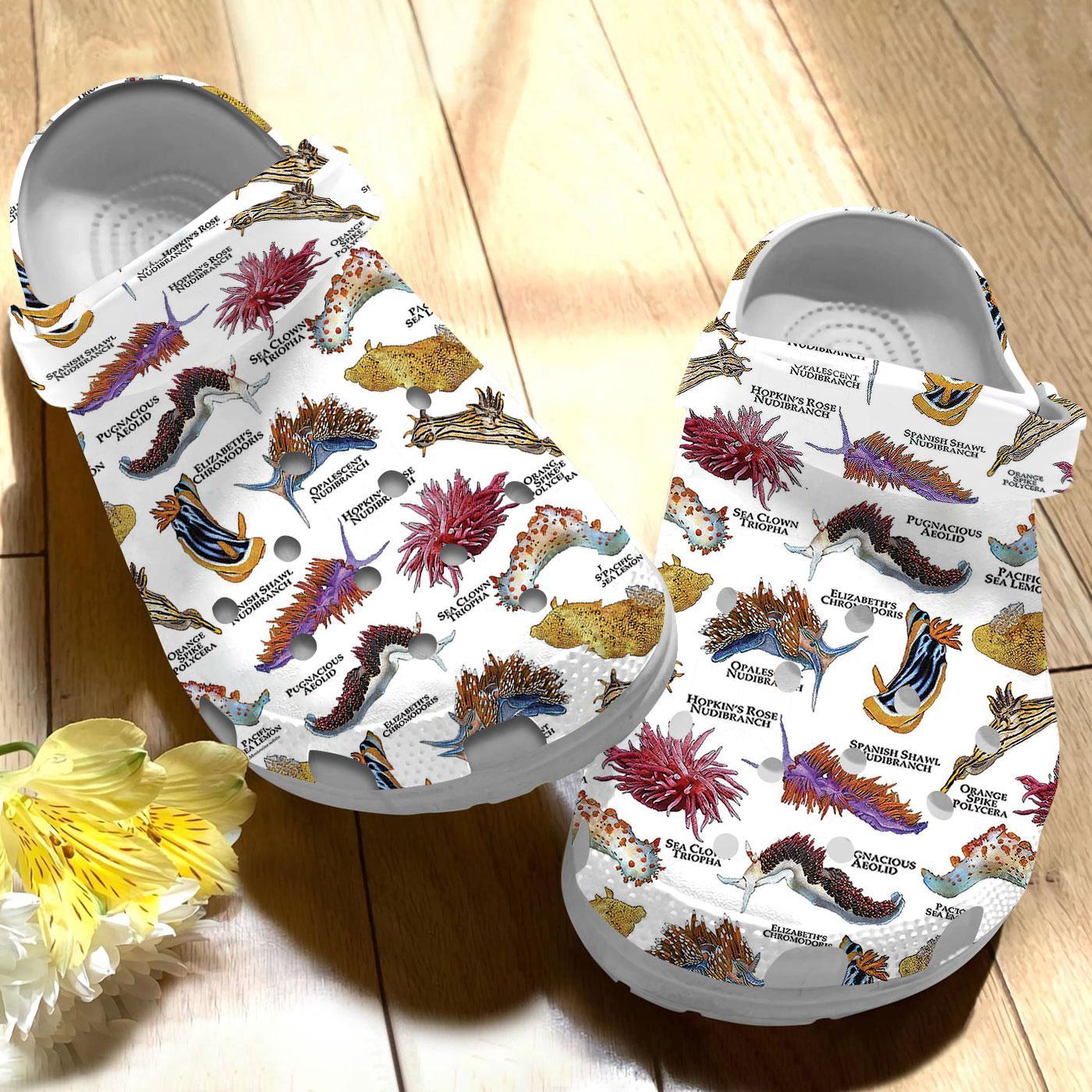 Nudibranchs Of The World Crocs Crocband Clogs Shoes Comfortable For Men Women and Kids