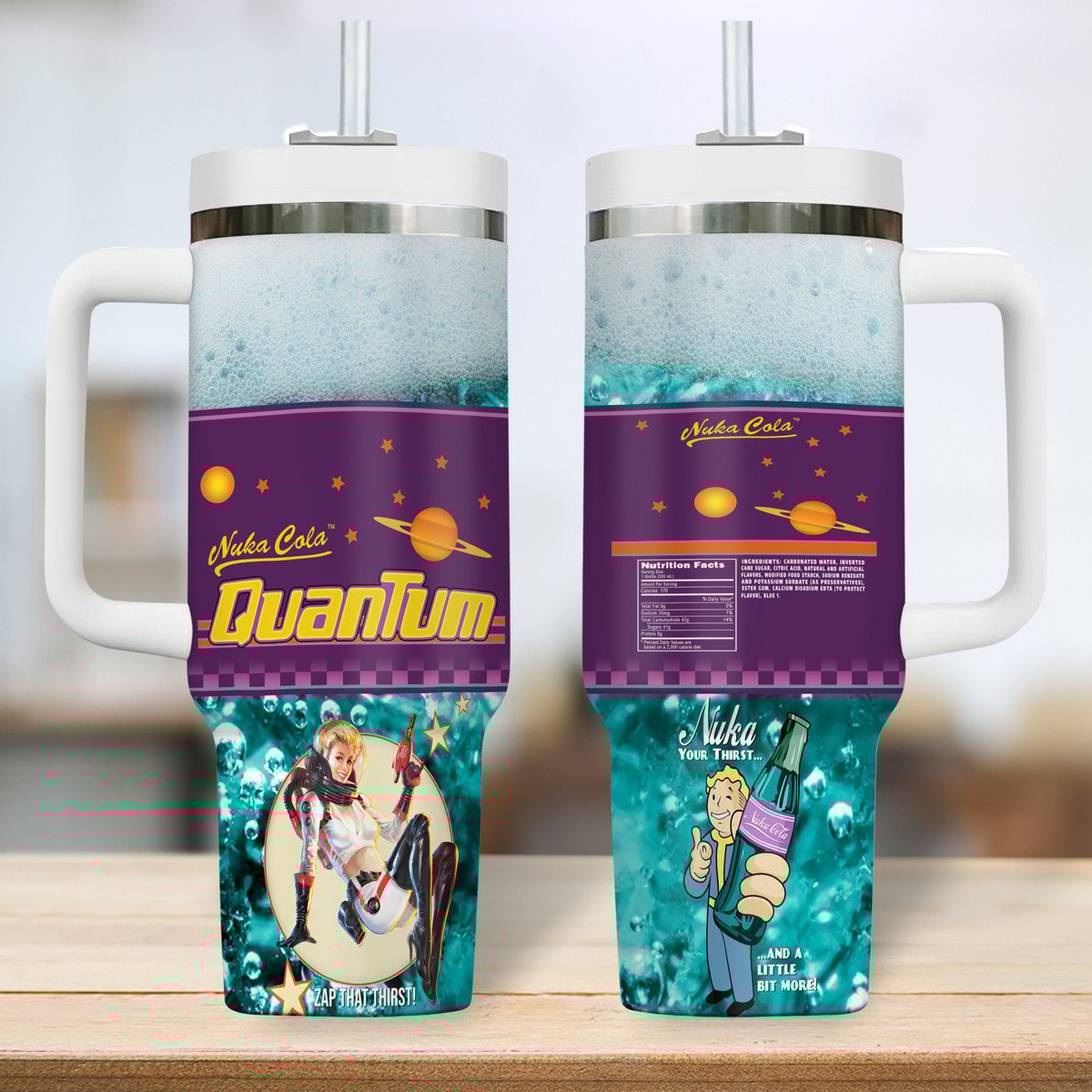 Nuka-Cola Quantum Drinks Custom Stanley Cup 40 oz 30 oz Tumbler With HandleTVC2301316