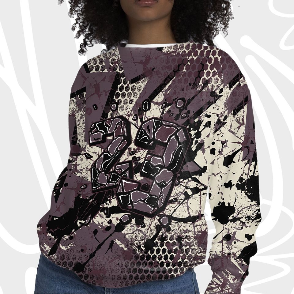 Number 23 Broken 3D Crack Graffiti.Jordan 4 A Ma Maniere Violet Ore - Image 5