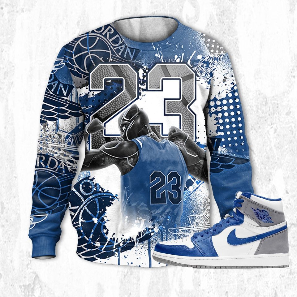 Number 23 Panther 3D Graffiti Paint Unisex Ugly 3D Sweatshirt