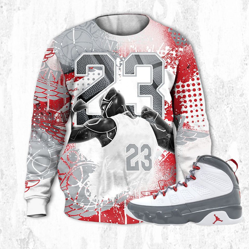 Number 23 Panther 3D Graffiti Paint Unisex Ugly 3D Sweatshirt