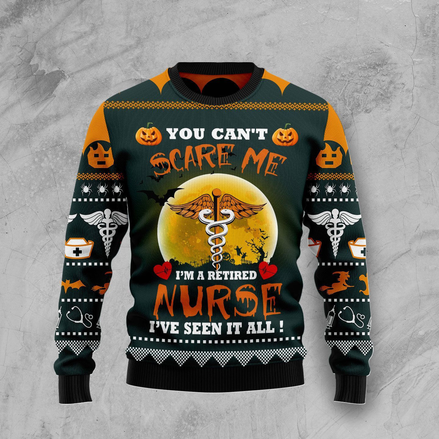 Nurse Awesome Ugly Christmas Sweater Adult 3D Funny Matching for family