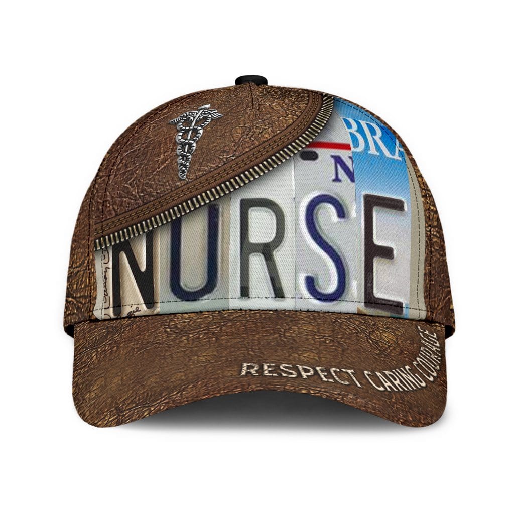 Nurse Baseball Cap Nurse Leather Pattern Classic Hat Trucker Hats Custom Hats Gifts For Men & Women