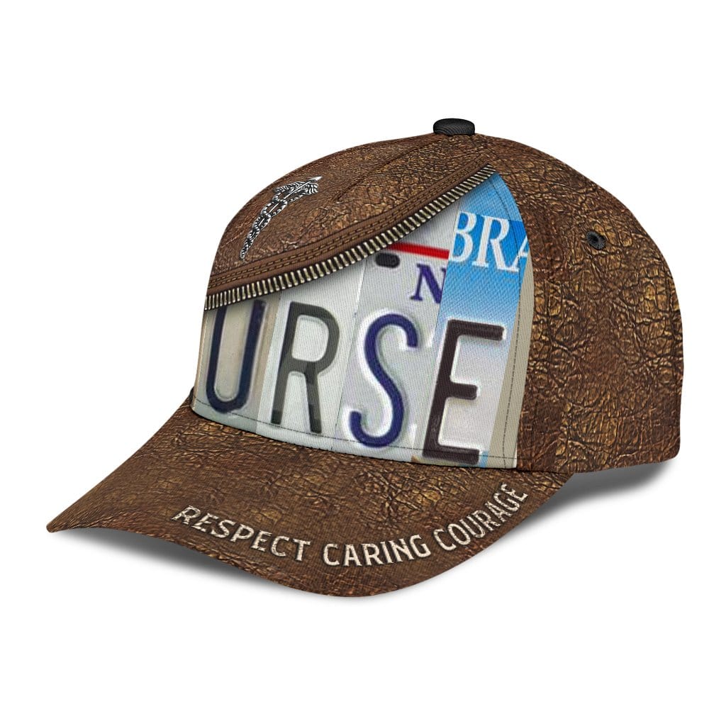 Nurse Baseball Cap Nurse Leather Pattern Classic Hat Trucker Hats Custom Hats Gifts For Men & Women