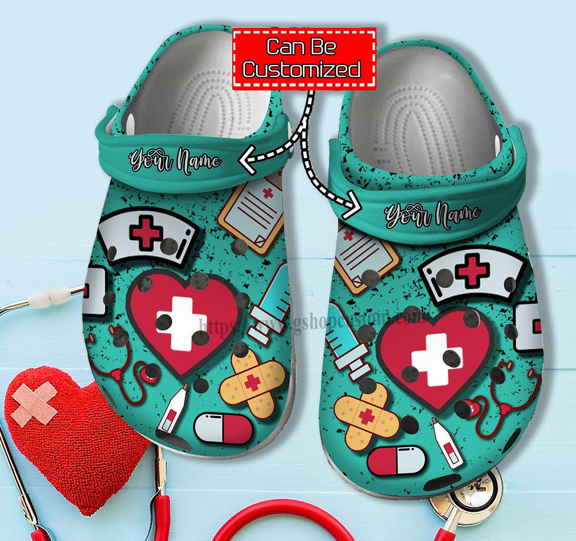 Nurse Doctor Item Chibi Shoes Gifts Mom Daughter - Nurse Cna Shoes Croc Clogs Customize Name Birthday Gift