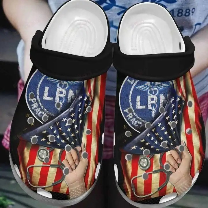 Nurse Flag Lbn Crocband Clog Shoes For Men Women