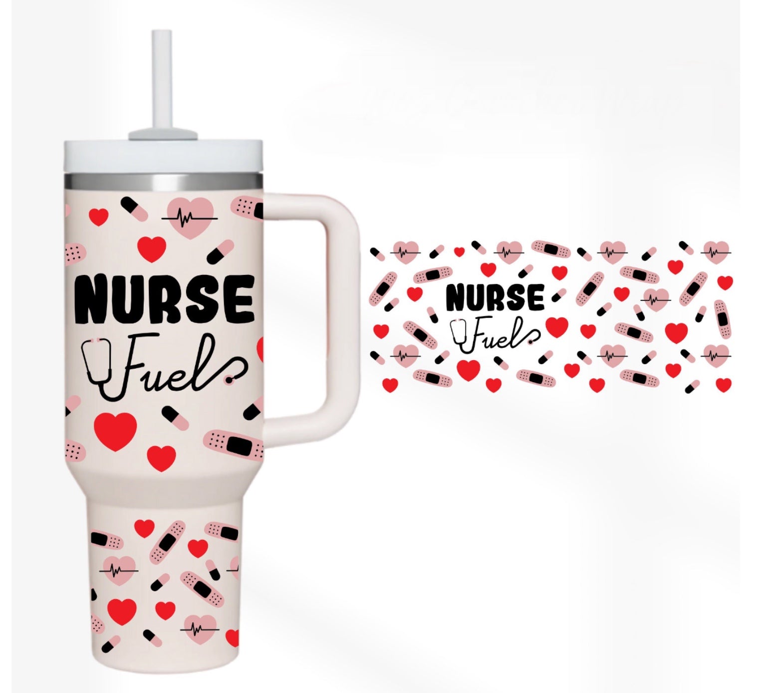 Nurse Fuel Custom Stanley Cup 40 oz 30 oz Tumbler With HandleTVC2301749