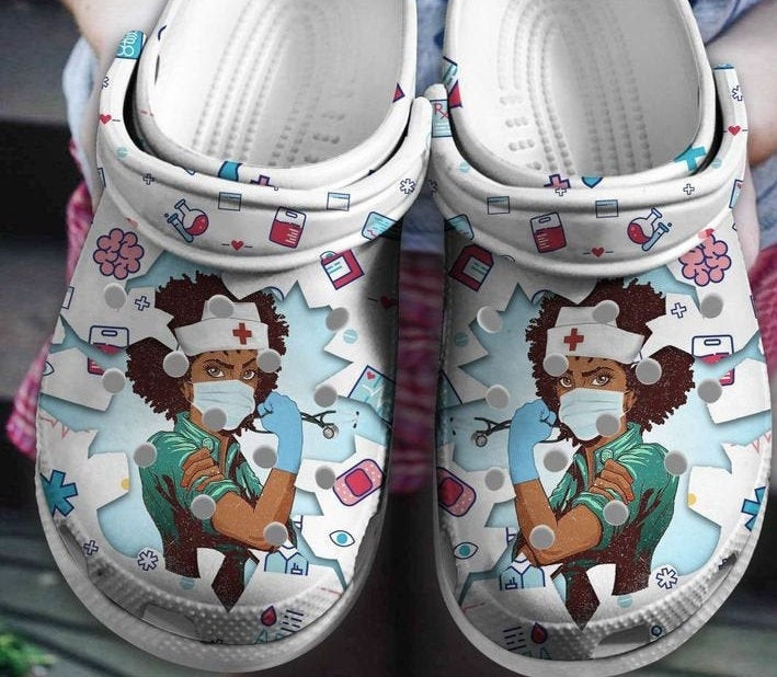 Nurse Girl Proud Gift For Fan Classic Water Rubber clog Shoes Comfy Footwear